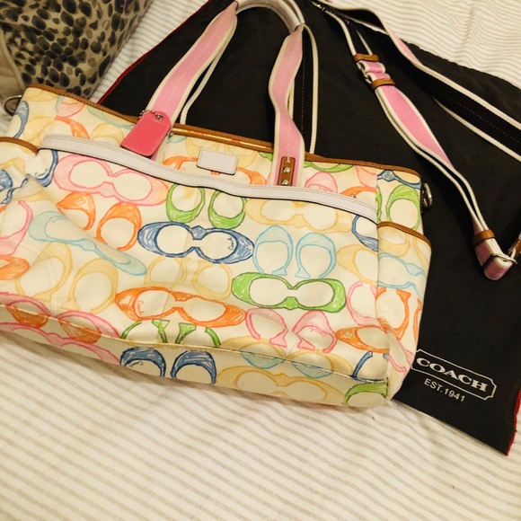 100% Authentic Scribble Coach Diaper Bag - Picture 3 of 4